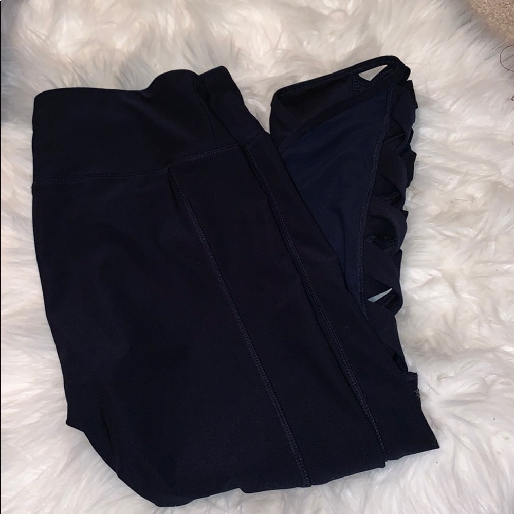 dark navy blue leggings